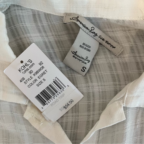 NWT American Rag Long Sleeve Western Bohemian Pheasant Lace Top - Size Small - Picture 7 of 7